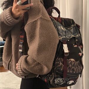 Kenzo Limited Edition Mixed Print Eye & Tiger Backpack